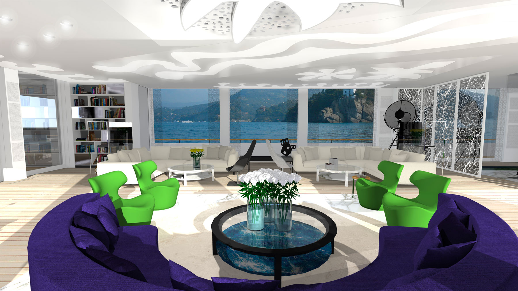 35 Yacht luxury Design BIM Azure Benetti
