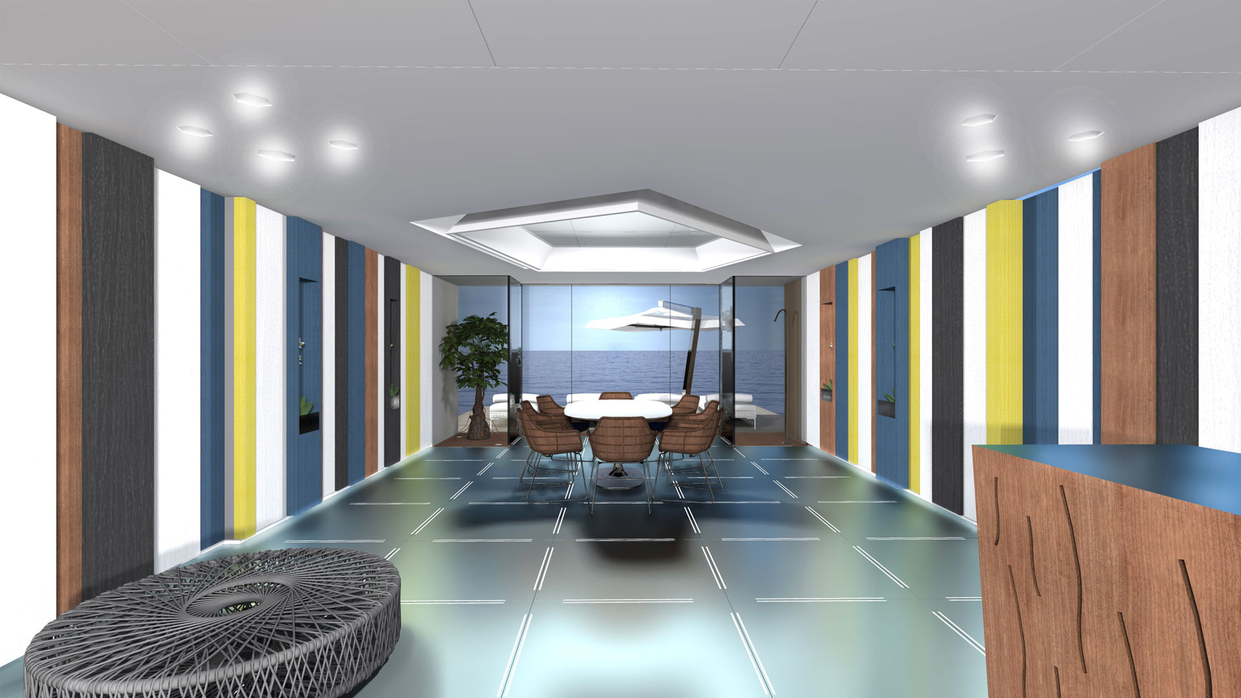 45 Yacht luxury Design BIM Azure Benetti