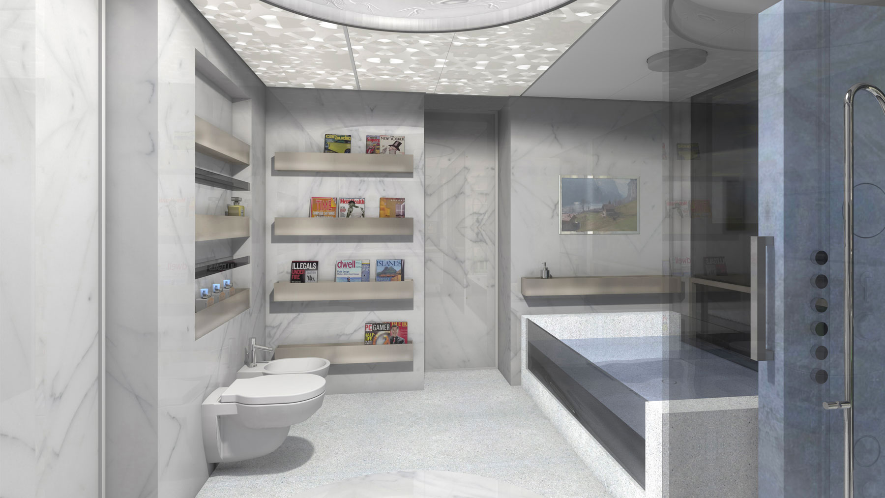 54 Yacht luxury Design BIM Azure Benetti